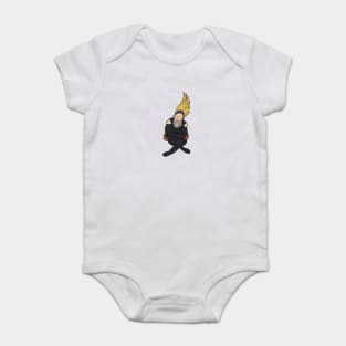 Sitting Happy Present Mic Baby Bodysuit